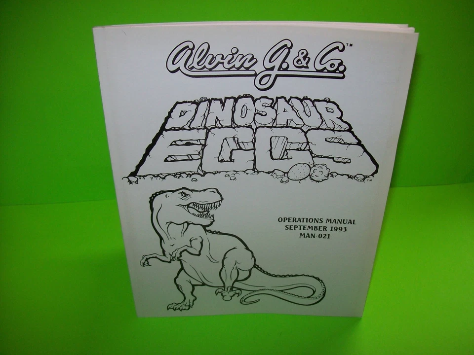 Dinosaur Eggs Pinball Machine Manual Original NOS Game Repair Info - Image 2 of 4