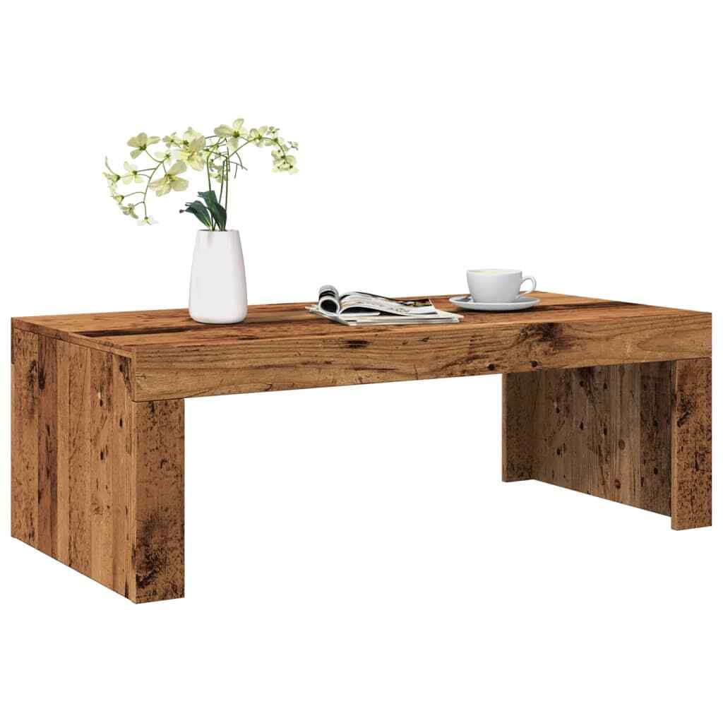 1436172 Tavolino da Salotto Legno Antico 102x50x35 cm in Truciolato