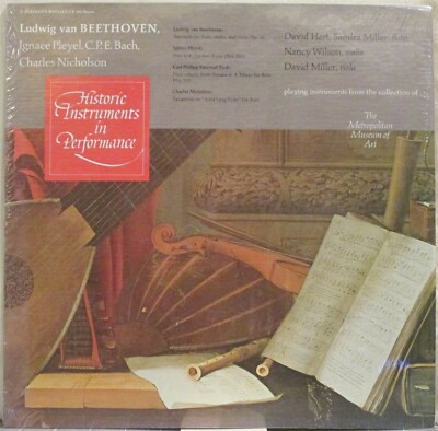 BEETHOVEN Serenade for Flute Violin Viola +Music by Pleyel/CPE Bach/Nicholson LP