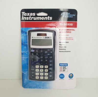Texas Instruments TI-30XIIS Scientific Calculator, Black with Blue Accents