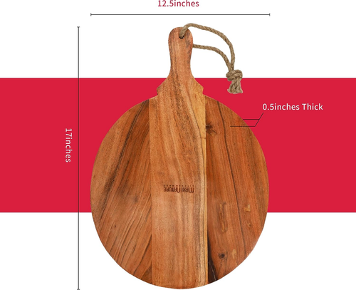 Acacia Wood Pizza Peel 12 inch - Picture 2 of 2