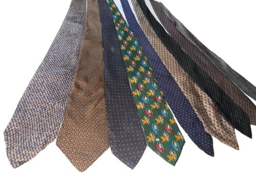 🔥 9 VINTAGE RESTAURIERTE HERREN DESIGNER SEIDENKRAWATTEN VERKAUFT WIE BESEHEN DIOR VALENTINO 🔥 - Bild 2 von 6