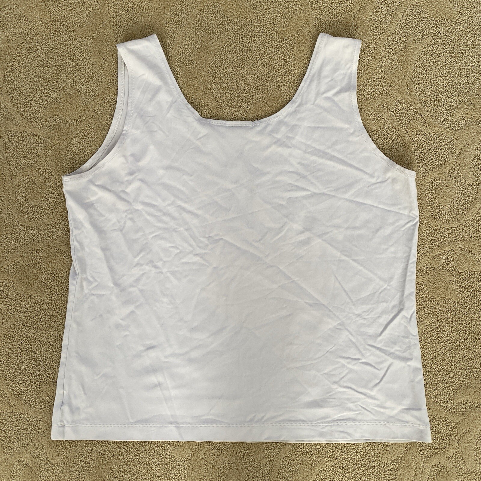 Chico's Microfiber Basic Knit Tank Tapestry White… - image 5