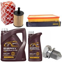 MotoröL Filter Set 5W-40 6 Liter + ÖLablassschraube FüR Vw Bora 2.8 V6 4Motion