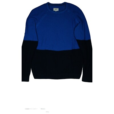 QS Herren Rundhals Pullover Strickpullover M blau marine