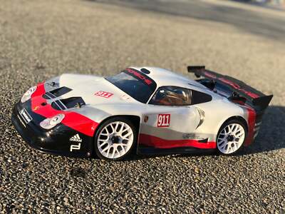PORSCHE 911 GT1 EVO 1/8 GT CLEAR RC CAR BODY MUGEN TRAXXAS SLASH