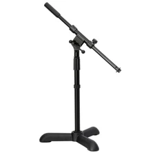 On-Stage Stands MS7311B Low Profile Kick Drum / Guitar Amp Mic Stand, Black