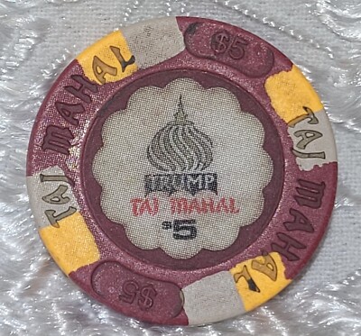 Trump Taj Mahal $5 Casino Chip Atlantic City New Jersey | eBay
