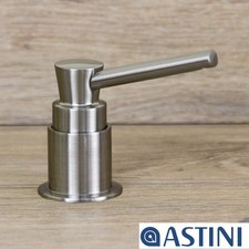 Astini Brushed Nickel 270ml Integrated Kitchen Sink Soap Dispenser