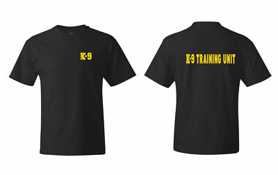 K-9 Training Unit Sheriff Police Law Enforcement Team T-Shirts S