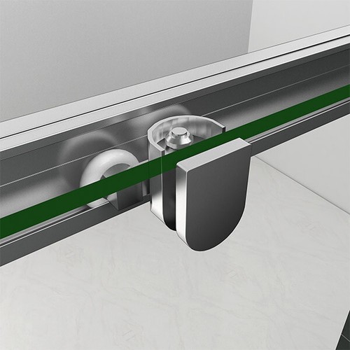 Offset WalkIn Quadrant Shower Enclosure Corner Cubicle Glass Door&Tray&Riser Kit - Picture 6 of 29