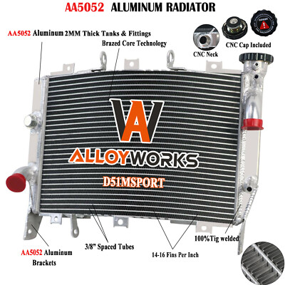 Aluminum Radiator for 2003-2004 KAWASAKI NINJA ZX6R ZX636 ZX 6R