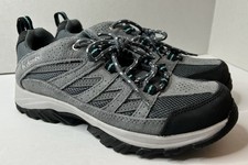 Columbia Womens Crestwood Graphite/Pacific Rim Hiking Shoes Size 7 W