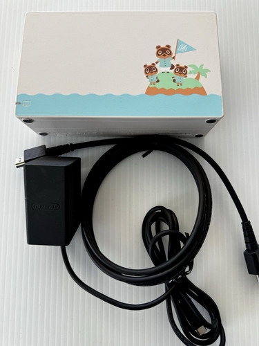 Original Nintendo Switch Dock Animal Crossing HAC-007 w/ HDMI & Power Cord