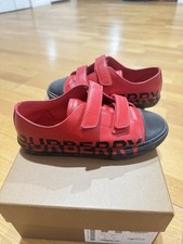 Burberry Kids Red Sneakers
