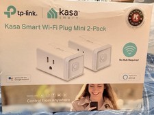 Kasa Smart Wi-Fi Plug Mini 2-Pack/TP-Link HS105 White Open Never Used