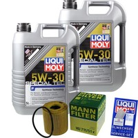 Inspektionskit Filter Liqui Moly ÖL 10L 5W-30 FüR Ford Kuga II DM2 2.0 Tdci 4X4