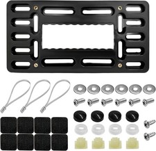 Universal Anti-Theft Front License Plate Frame with Mounting Screws