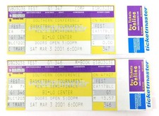 (2) 2001 UNC Greensboro vs. Davidson Championship Game March 3rd Tickets