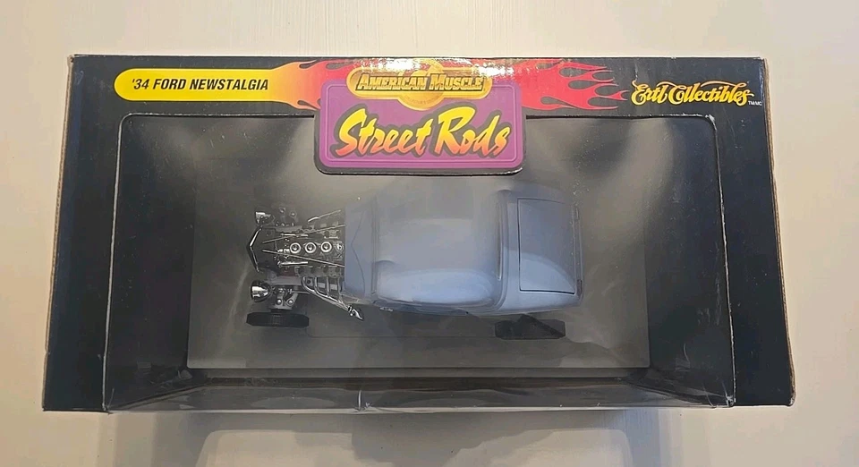 New Sealed NIB AMERICAN MUSCLE  STREET RODS '34 FORD NEWSTALGIA!!! 1/18TH SCALE - Image 2 of 3