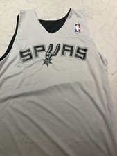 SAN ANTONIO SPURS 4 REVERSIBLE HOME-AWAY JERSEY BOYS LARGE BY ALLESON ATHLETIC