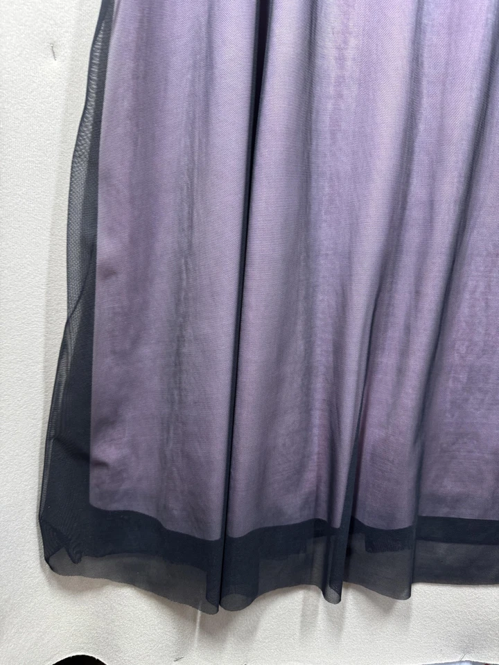 Vestido IGIGI para mujer 3XL púrpura negro cuello en V encaje superpuesto sin mangas formal EE. UU. Foto 4 de 4