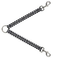 Dog Leash Splitter Checker Weathered2 Black/White (Us Import)