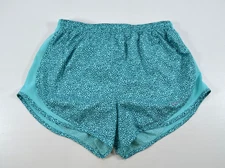 Nike Dri-FIT  Running Shorts Women's M Teal Reptile Patterned Athletic Gym