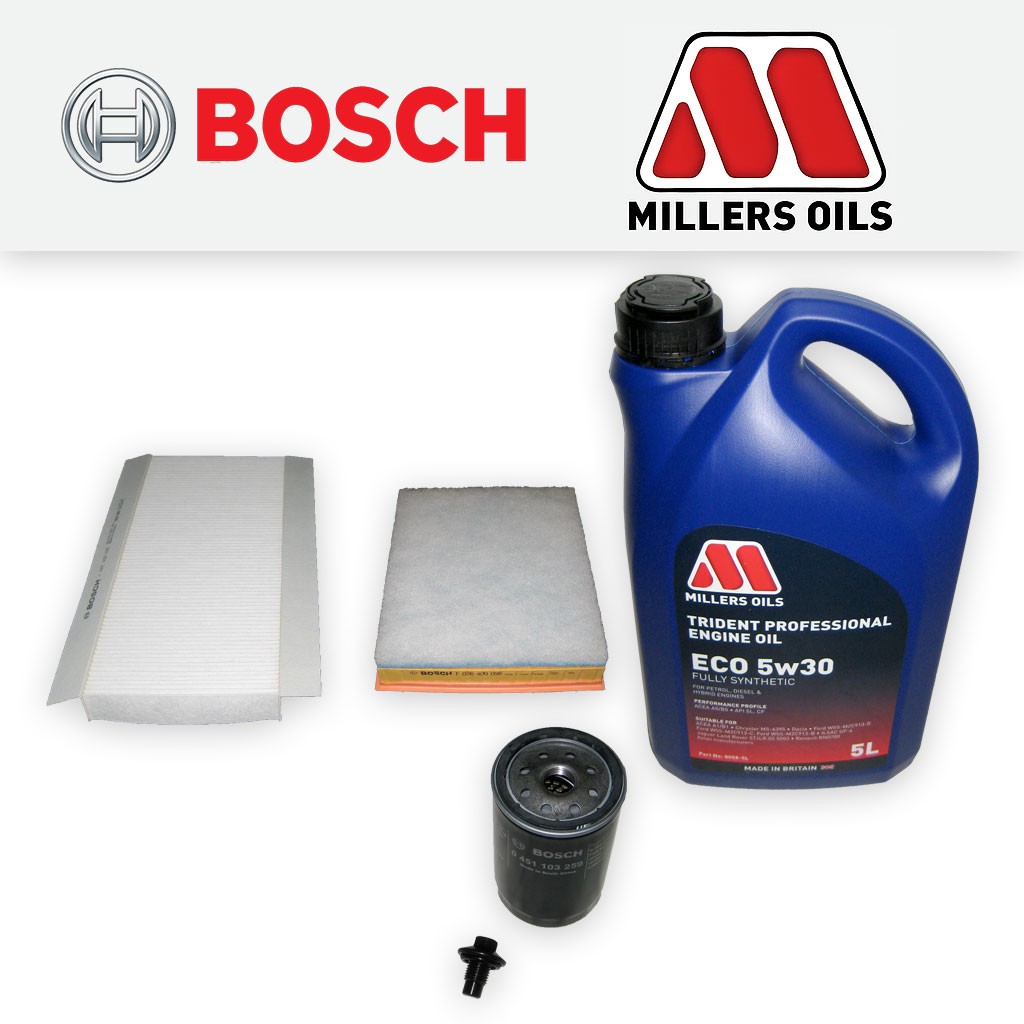 SERVICE KIT for FORD KA (BE146) 1.3 1.6 OIL AIR CABIN FILTERS +OIL (2002-2008)