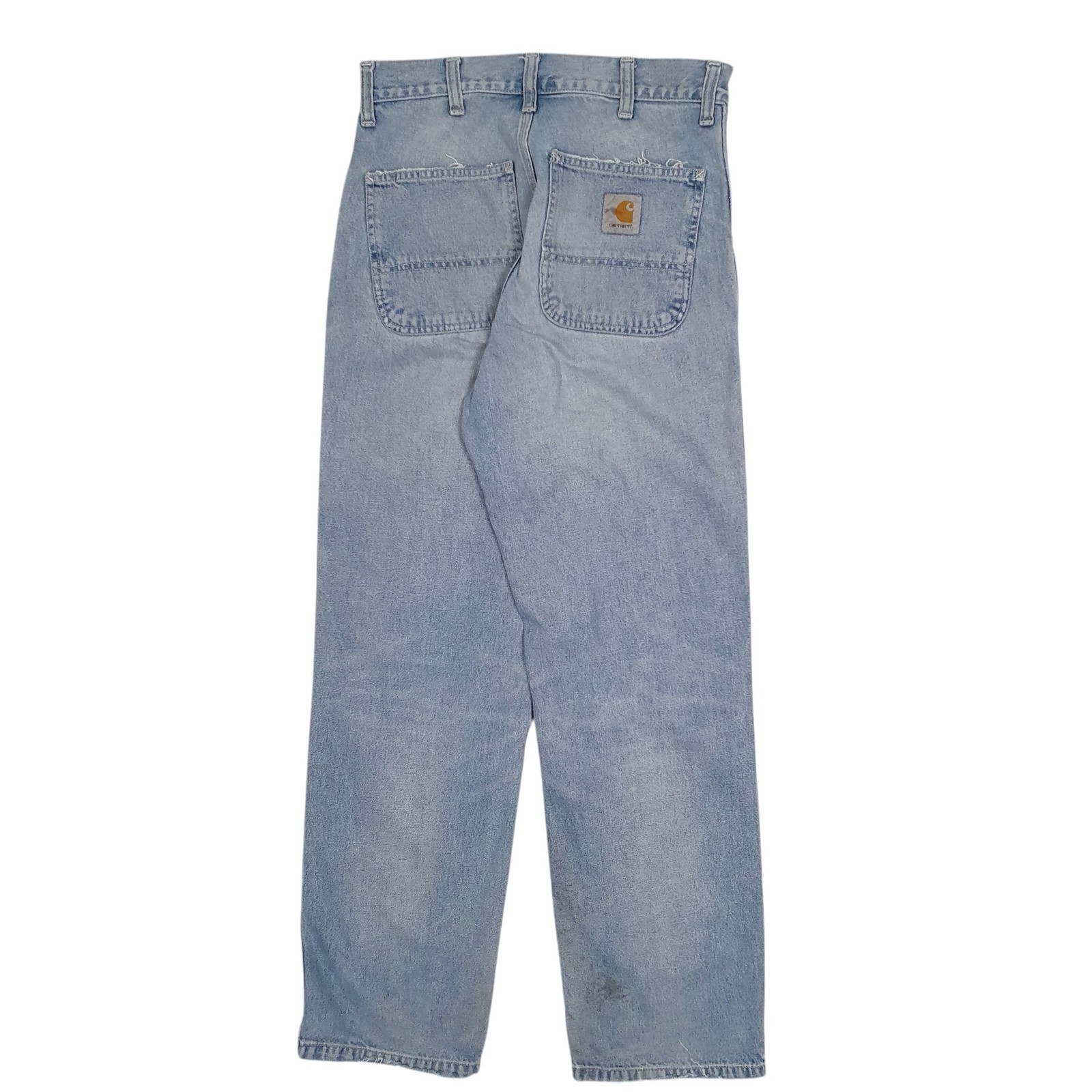 CARHARTT Simple Pant Jeans Regular Fit Blue Denim Trousers Mens W26 L32 image 2