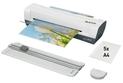 iLAM - Set de Plastification 4-en-1 avec Plastifieuse A4 à Chaud / 5 Feuilles - Photo 1/4