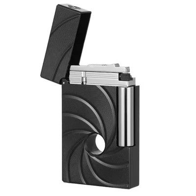 Personality High-End Atmospheric Brass Grinding Wheel Ignition Lighter With Buta