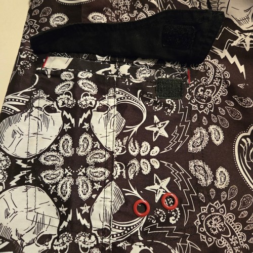 Joe Boxer Skull Board Shorts Brown Graffiti Paisley Lightning Stars Grunge sz 38 - Picture 8 of 13
