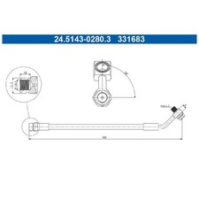 2x Bremsschlauch hinten für Skoda Octavia 3 5E3 5E5 Superb 3V3 3V5 4 | 23925377