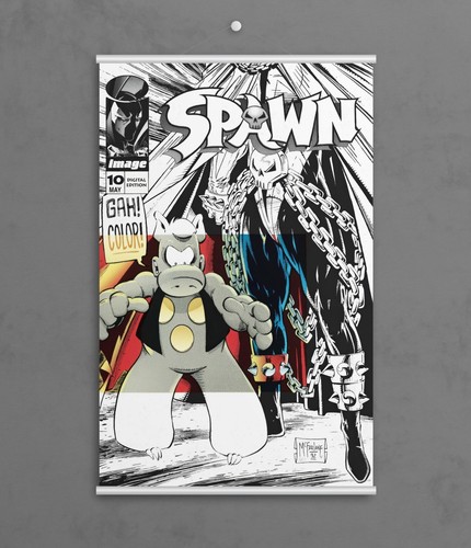 Spawn #10 Comic Book Cover Wall Art Print Poster Violator - Cerebus - Image - Picture 3 of 3