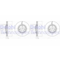 2X Delphi Bremsscheiben 320Mm BelÜFtet Vorne Passend FÜR Renault Clio Espace