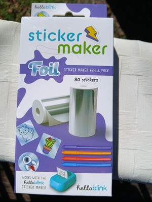 Ceaco Hello Blink 80ct Art and Design Maker Foil Sticker Maker Refill Pack