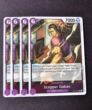 4x OP13-067 Scopper Gaban R Playset -One Piece TCG- Carrying On His Will English