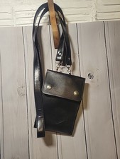 Vintage Harley Davidson Genuine Leather Belt Crossbody Bag Front Snaps USA