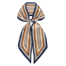 Satin Scarf Mulberry Silk Printed Head Wrap Hair Band 7 x 59