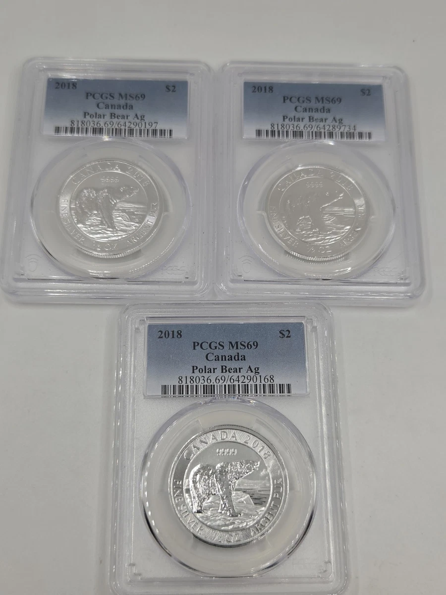 Grade MS 69 PCGS Certified Silver Bullion Coins 2018 for sale | eBay