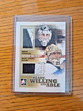2010-11 Between the pipes Brent Johnson, Marc.A. Fleury, gold version, 1 of 10