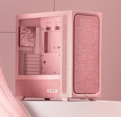 TRYX FLOVA Flower F50 Mid-Tower ATX Desktop Computer Case PINK