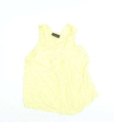 Just Elegance Damen gelb Viskose Camisole Bluse Größe 12 U-Ausschnitt