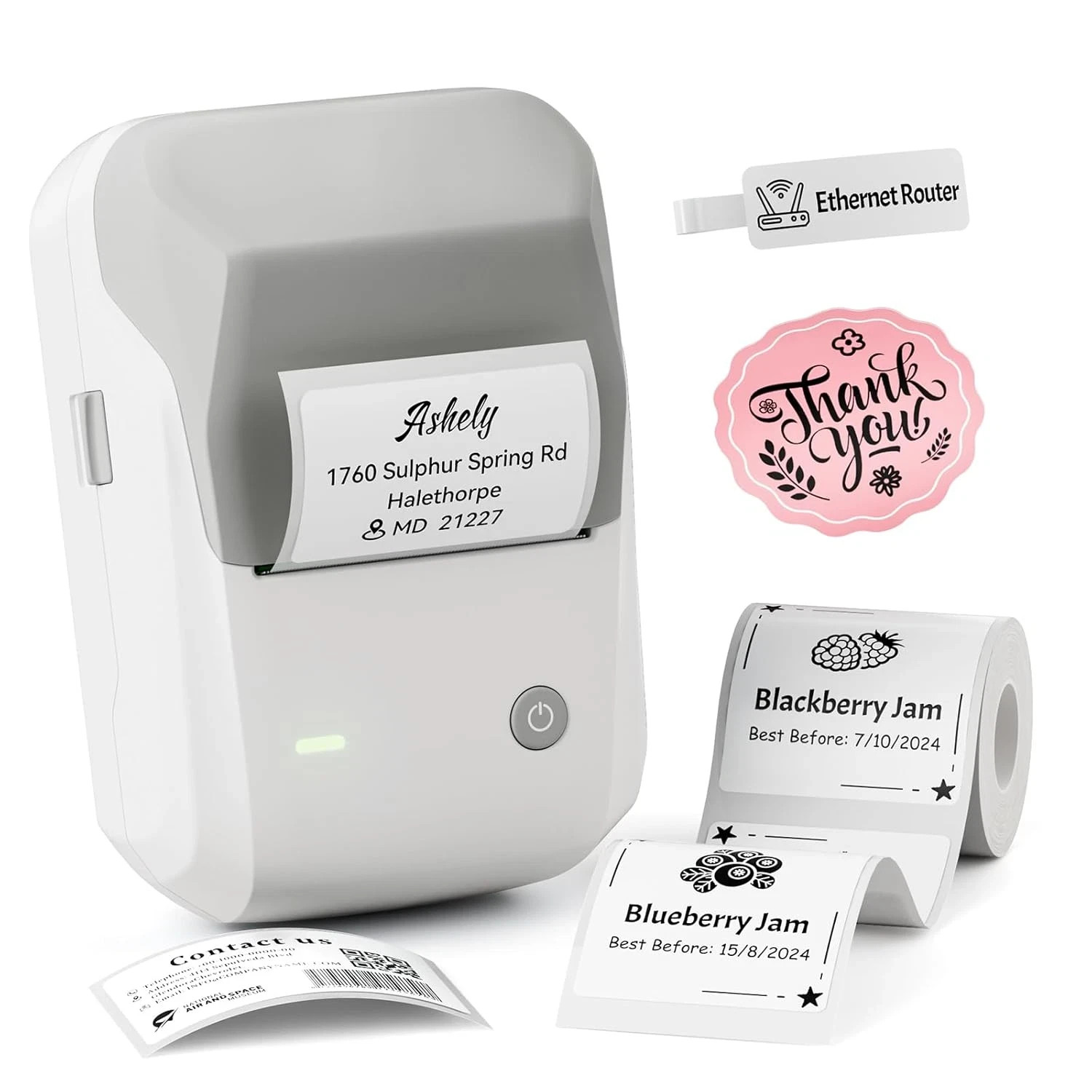 NIIMBOT B1 Bluetooth Label Maker Portable Thermal Printer iOS Android Compatible