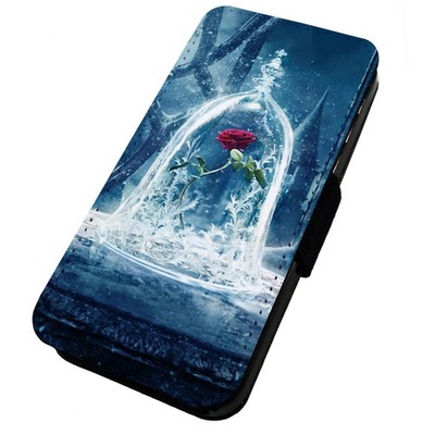Bedruckte Flip Handyhülle iPhone, Samsung & Huawei Frost Beast Rose