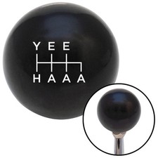 White Yee Haaa Black Stick Shift Knob W M16 X 1.5 Insert Dune Buggy Mgb 510 Bo White Yee Haaa Black Stick Shift Knob W M16 X 1.5 Insert Dune Buggy Mgb 510 Bo