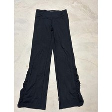 Athleta Black yoga pants ruched sides small