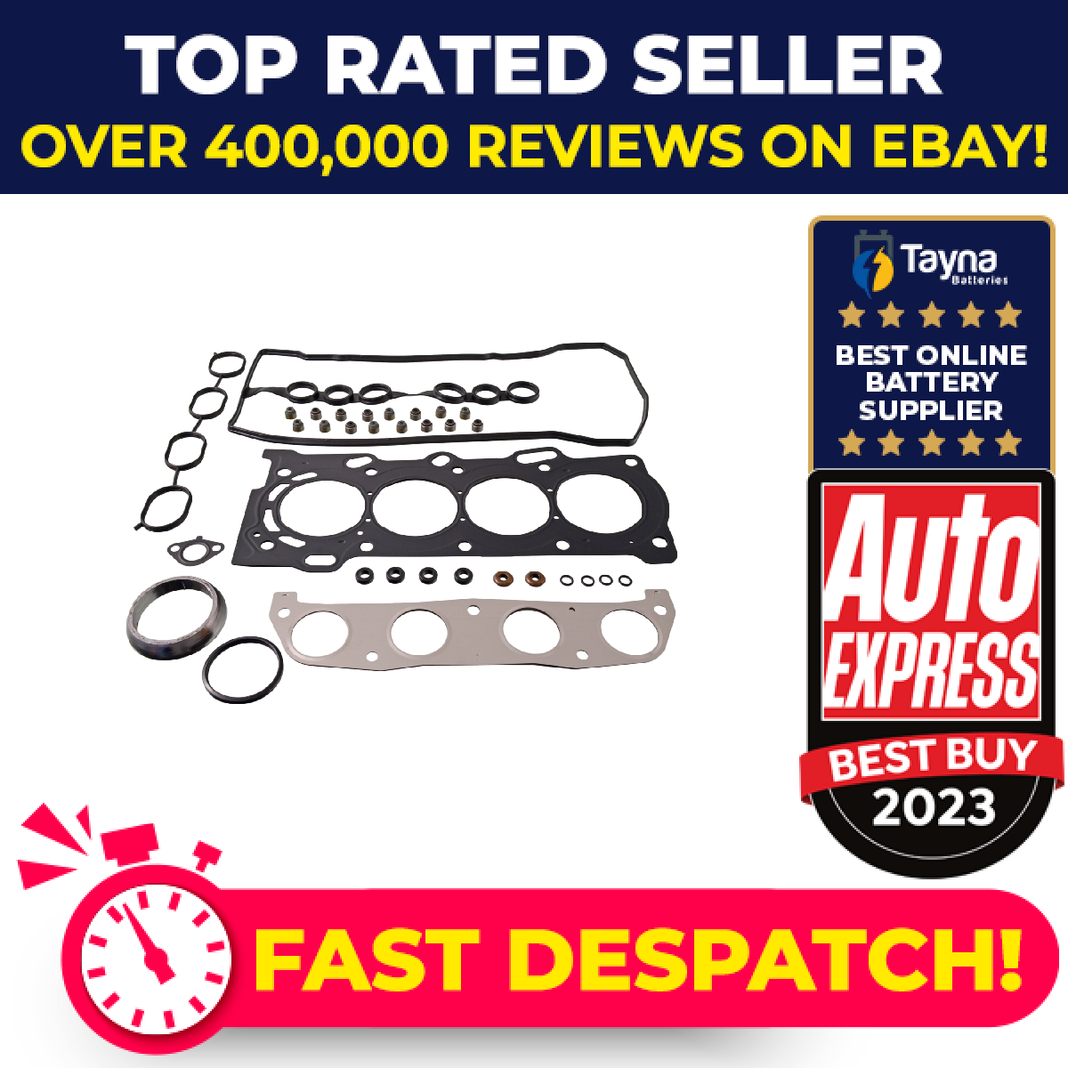 Head Gasket Set fits TOYOTA AURIS ZZE150 1.4 07 to 12 4ZZ-FE Blue Print Quality