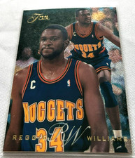 1995-96 Flair Basketball Reggie Williams Denver Nuggets base card #35
